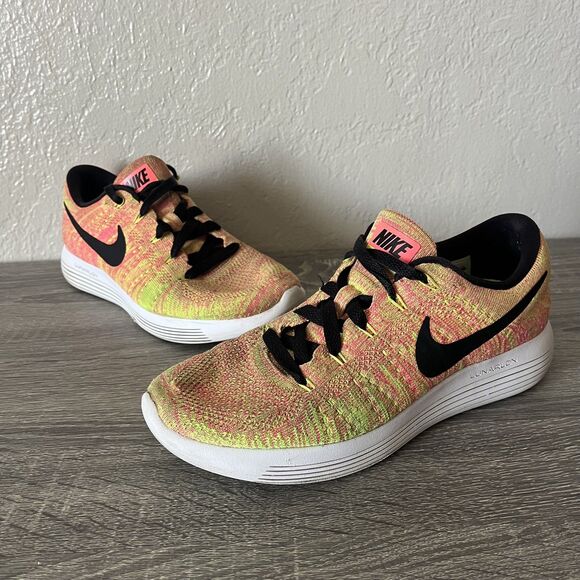 Nike women's multi colored Lunarepic Flyknit running shoes sneakers size 7 - Picture 1 of 6